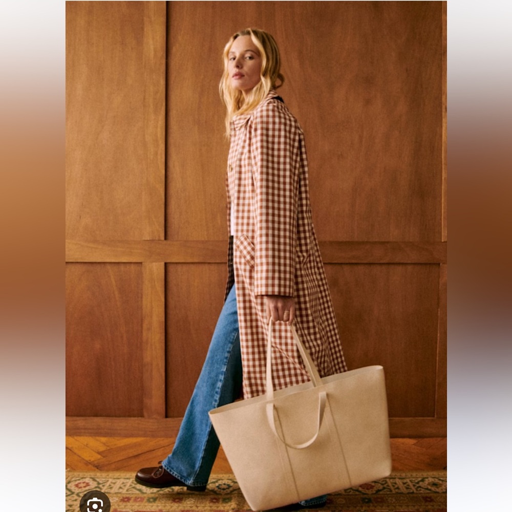 Gingham Sezane Trench (new with tags)